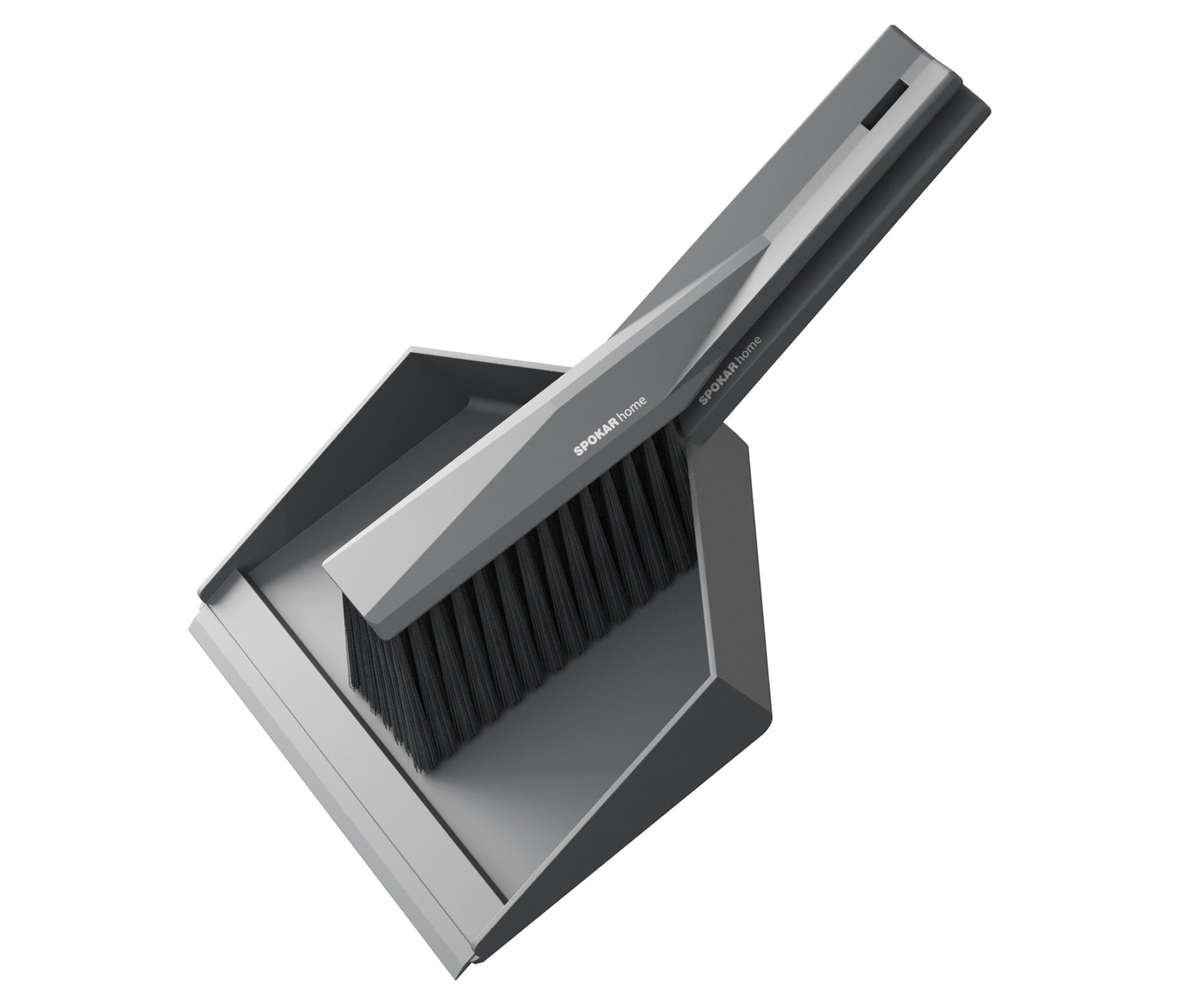 Souprava smetáček + lopatka Spokar Home - šedá