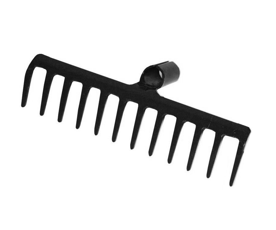 Hrábě kovové bez násady - 12 hrotů