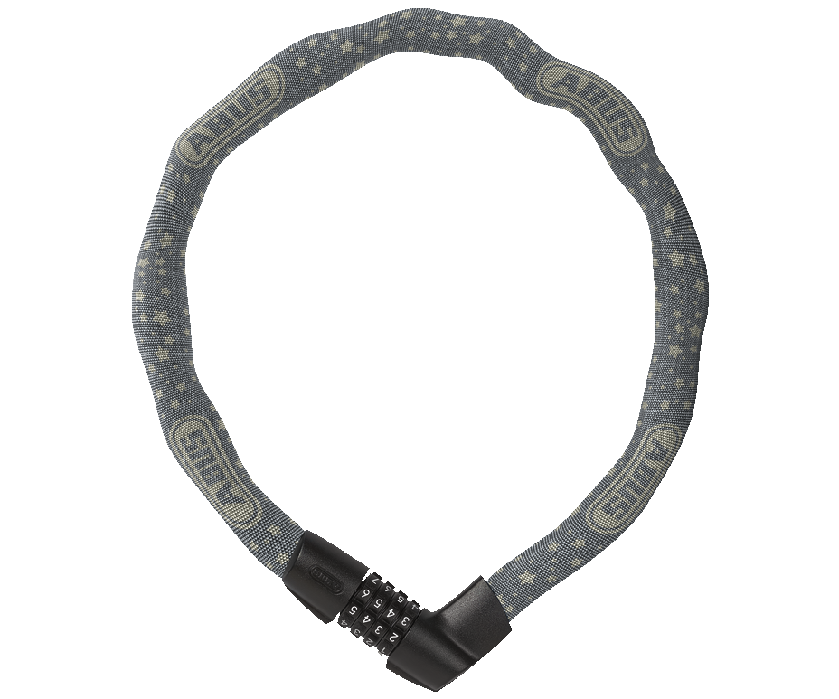 Zámek řetězový kódový 1385 Abus TRESOR - 1385/75 šedý s hvězdami