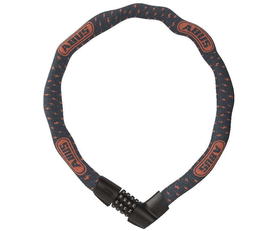 Zámek řetězový kódový 1385 Abus TRESOR - 1385/75 šedý s blesky