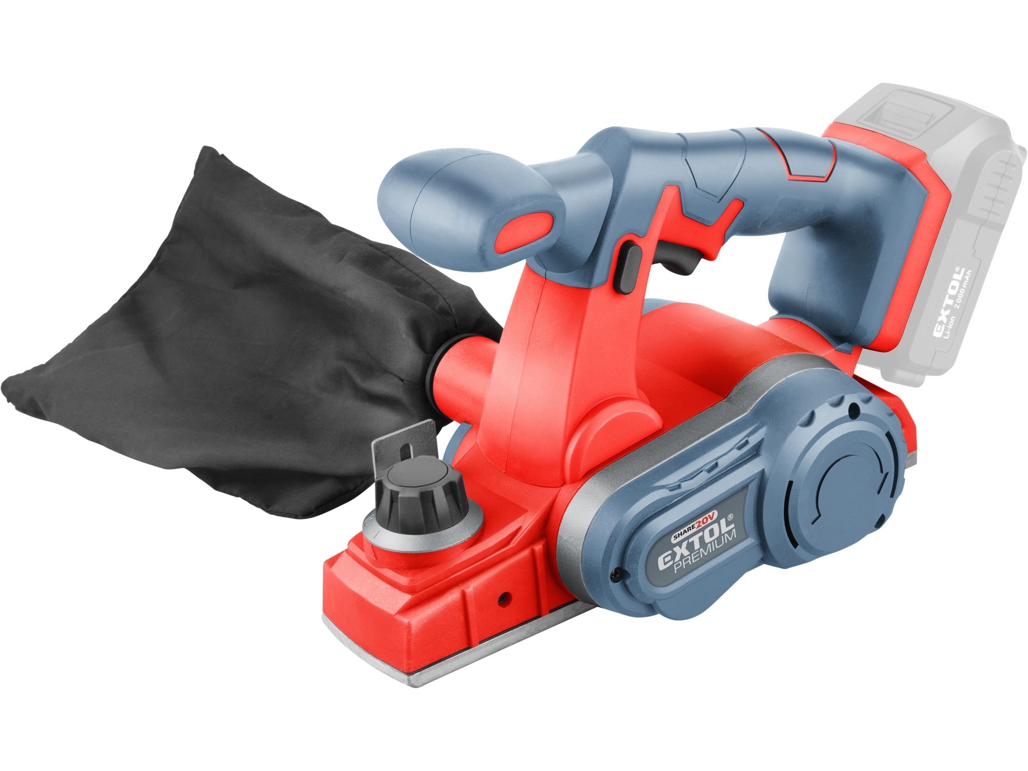 Extol Premium 8891831 SHARE20V aku hoblík 60mm 1.25mm bez aku