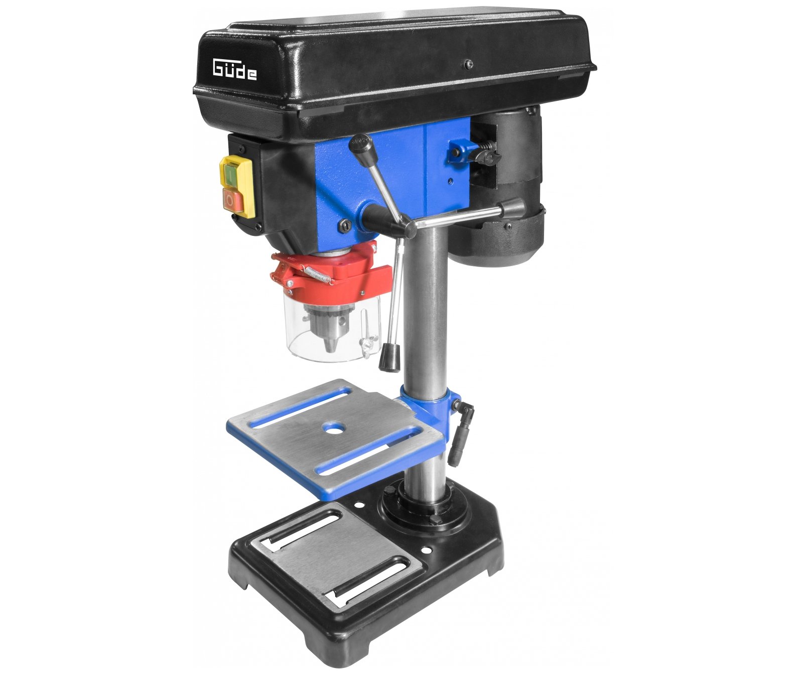 Güde GTB 16/550 stojanová vrtačka s laserem a svěrákem