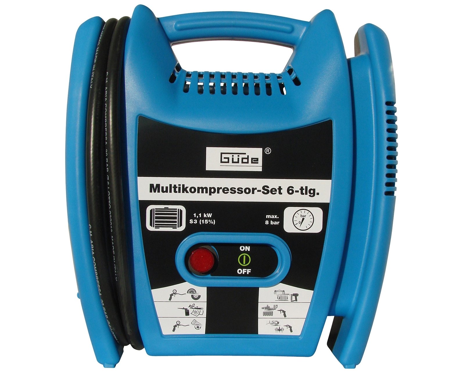 Güde AIRPOWER 180/8 bezolejový kompresor 1100W