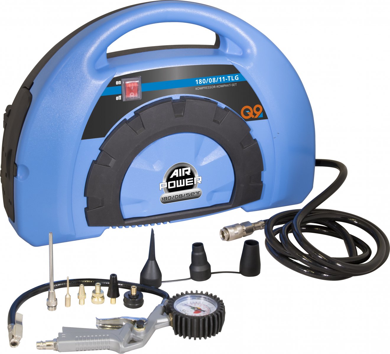 Güde AIRPOWER 180/8 KOMPAKT-SET bezolejový kompresor 1100W