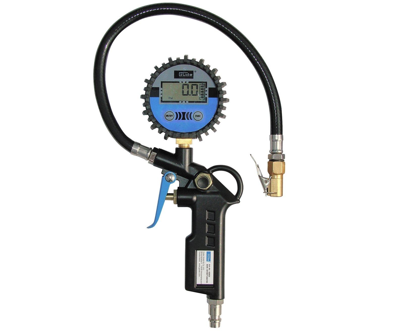 Plnič pneumatik s manometrem digitální 11 E Güde 02823