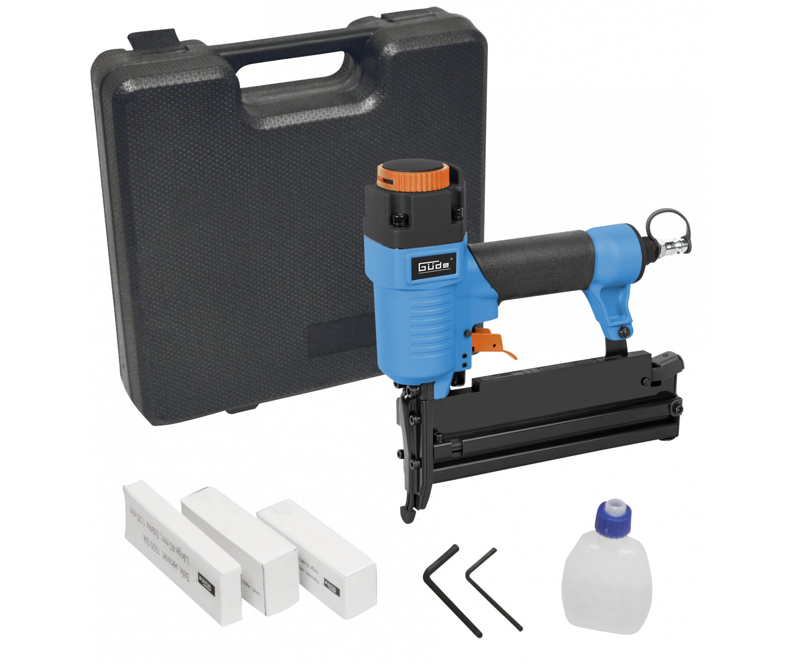 Güde 40221 3IN1 sponkovačka-hřebíkovačka pneumatická v sadě