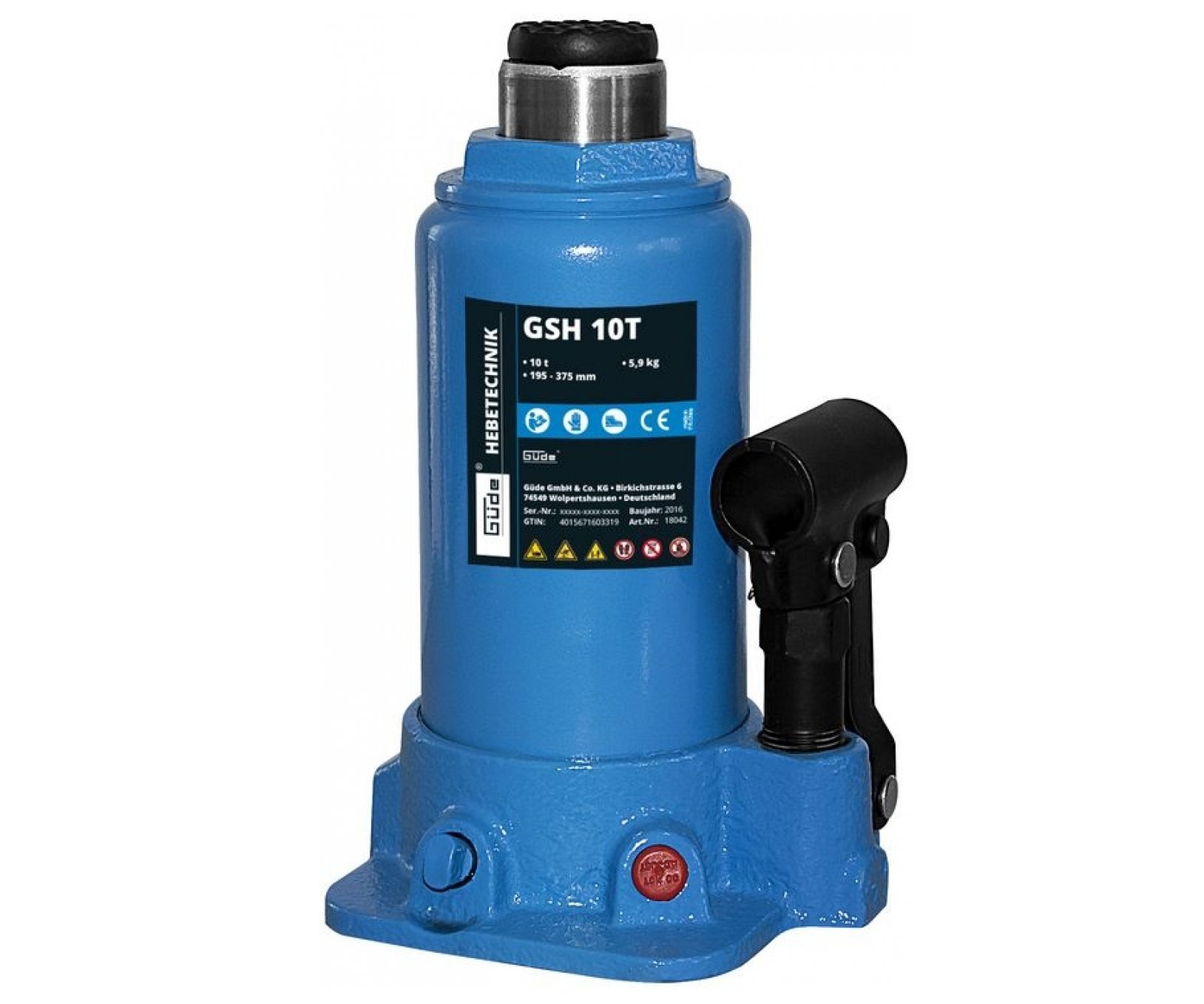 Zvedák hydraulický Güde GSH 10T