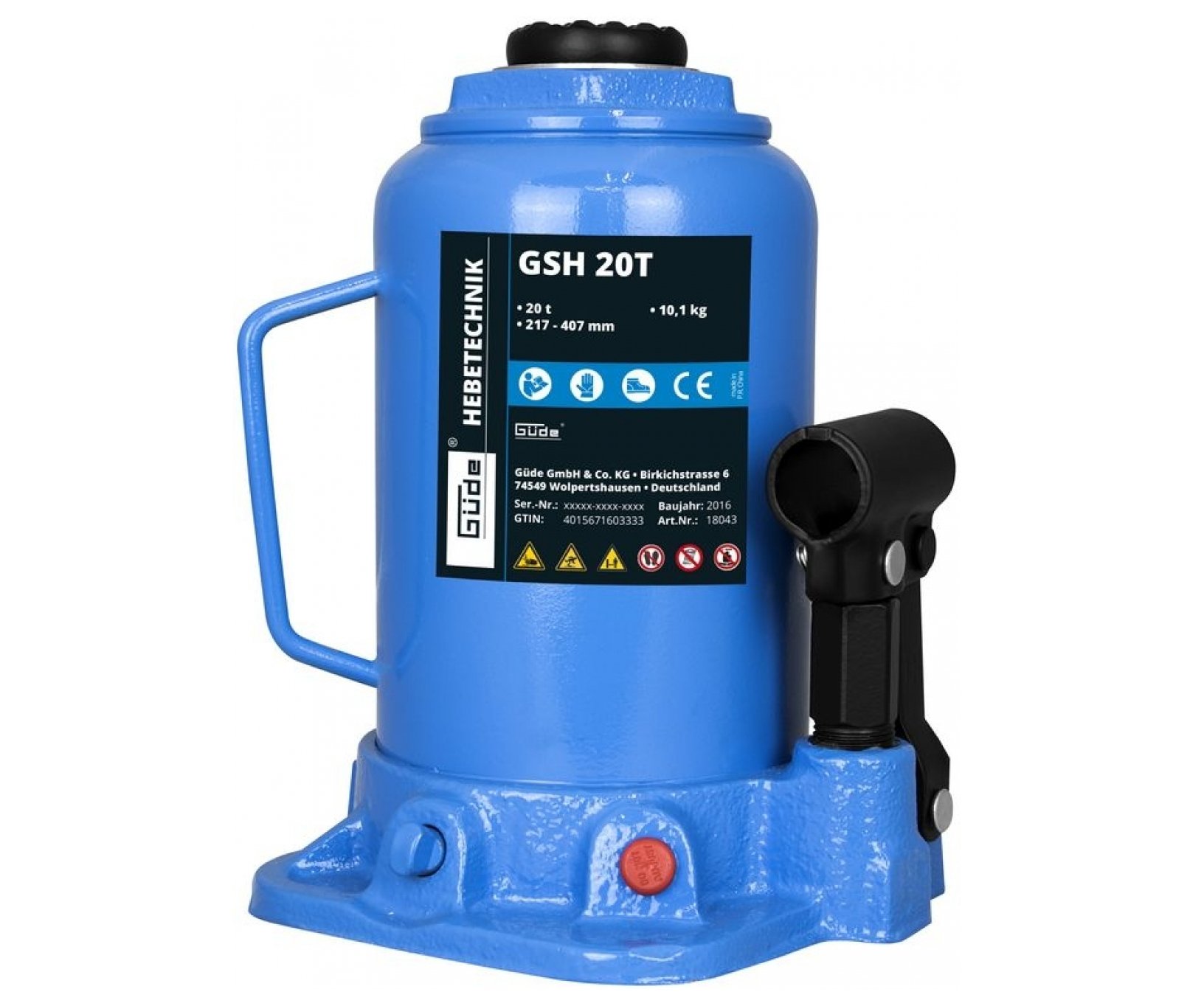 Zvedák hydraulický Güde GSH 20T