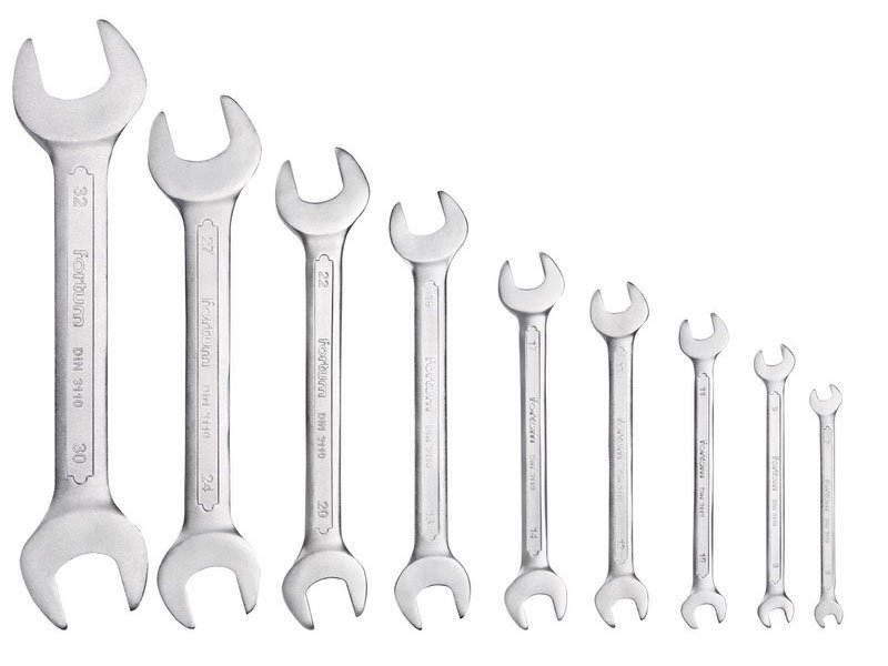 Sada plochých klíčů 9ks 6-32mm Fortum 4730101