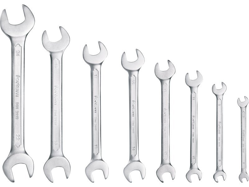 Sada plochých klíčů 8ks 6-24mm Fortum 4730104