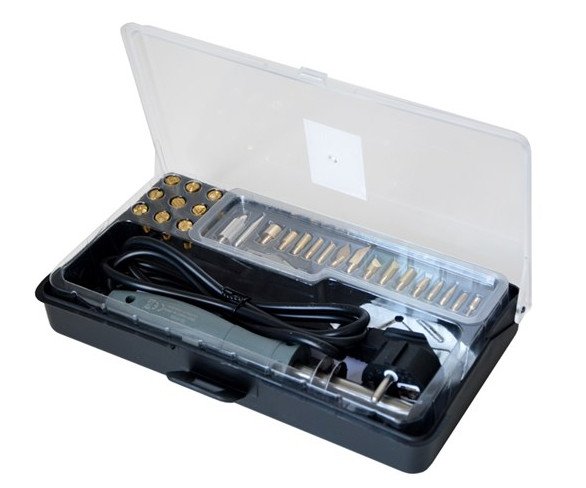 ZD 972-G vypalovací pero 30W s 26 nástavci