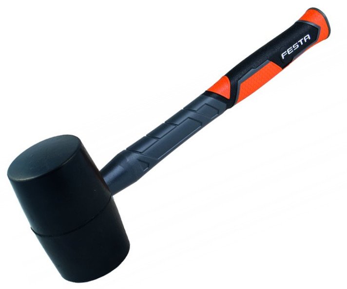 Palička pryžová se sklolaminátovou násadou Festa - 90mm/37cm