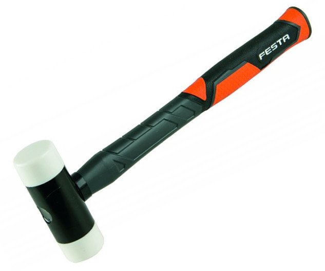 Palička nylonová bílá se sklolaminátovou násadou Festa