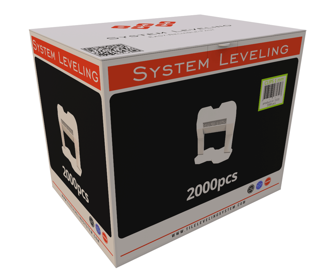 Spony System Leveling - 1mm 2000ks