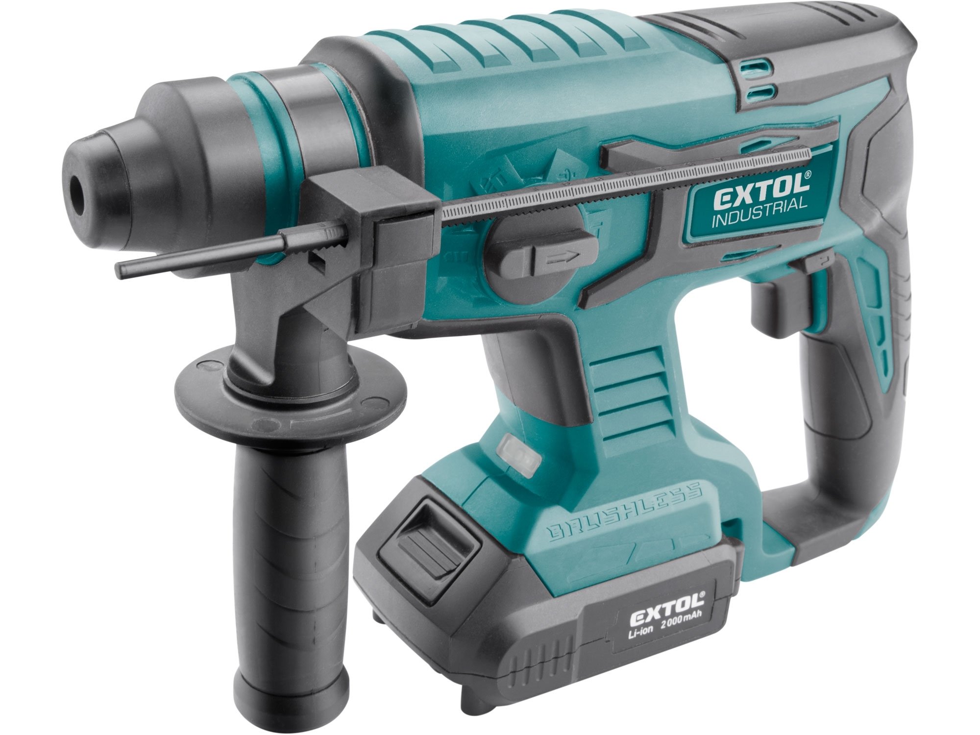 Extol Industrial 8791818 SHARE20V aku kombinované kladivo 1.7J 1x2Ah