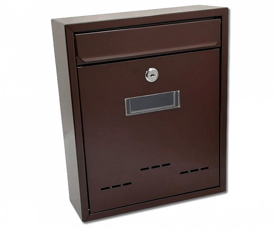 Poštovní schránka Radim 26x31x9cm malá - hnědá