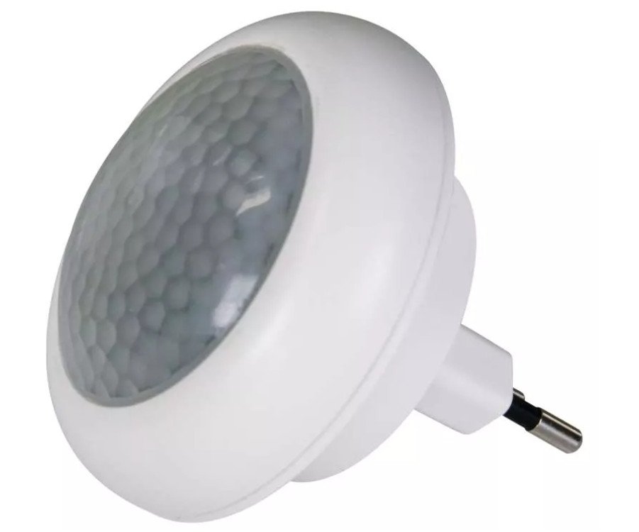Noční světlo do zásuvky 230V 8xLED se senzorem