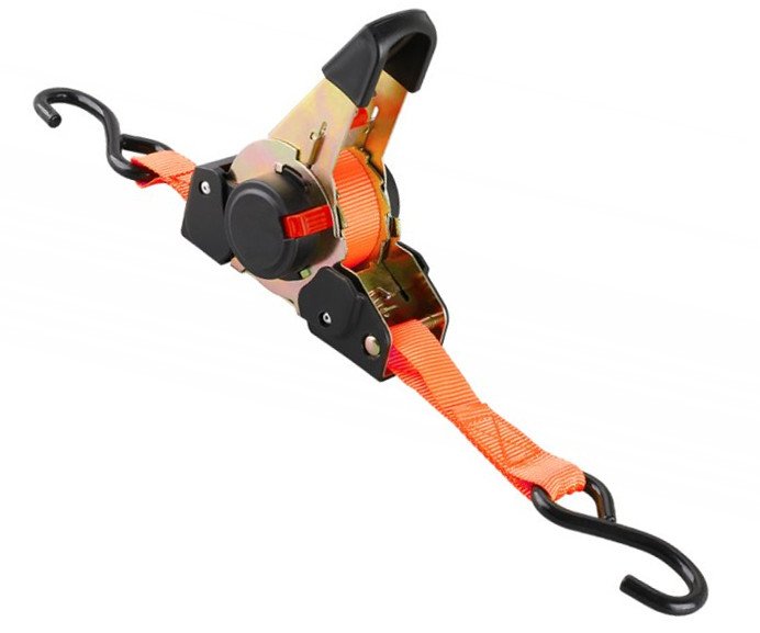 Pás upínací samonavíjecí s ráčnou a háky 0