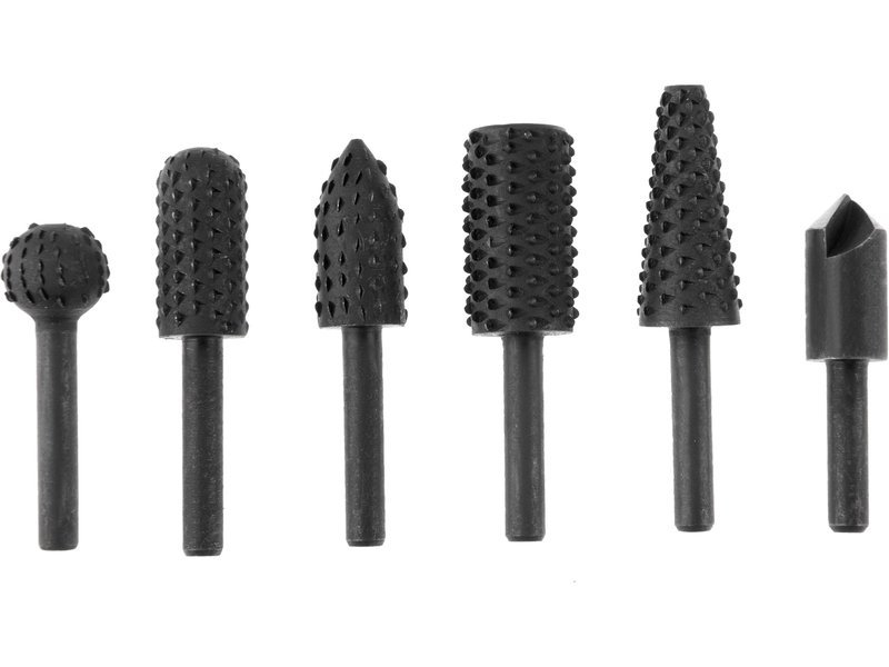 Rašple rotační sada 6ks Extol Premium 8803701