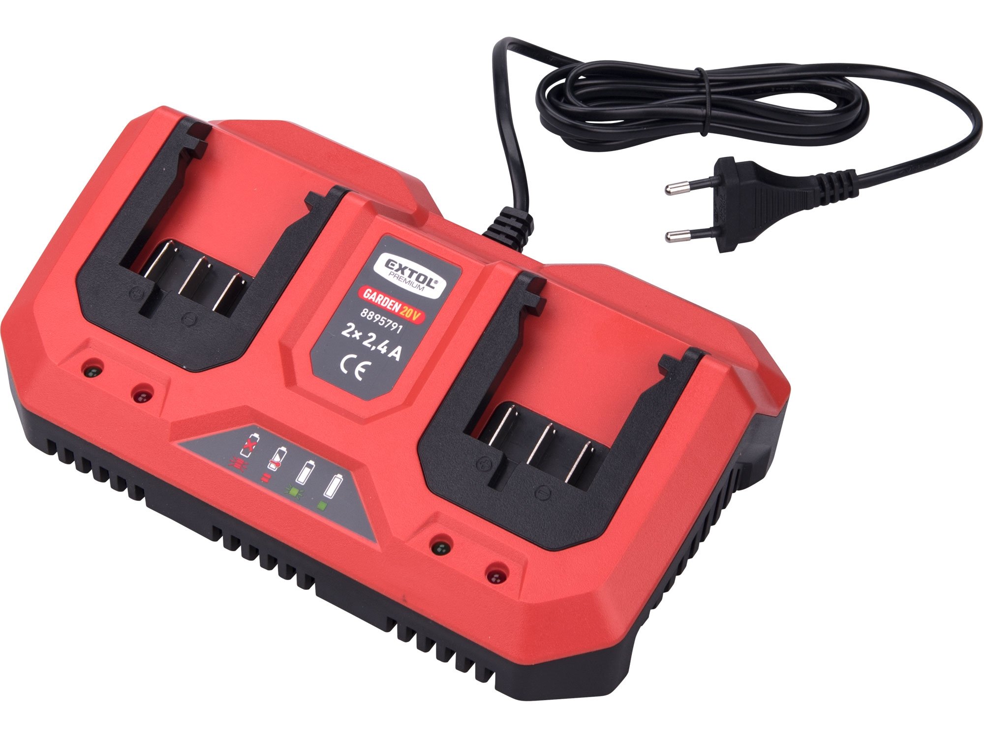 Extol Premium 8895791 GARDEN20V nabíječka 2x2