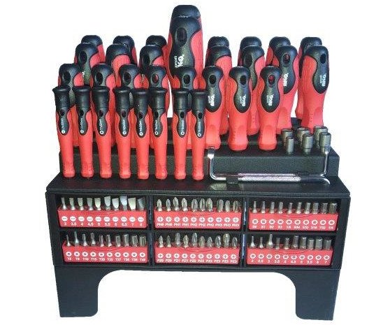 Sada šroubováků s bity 100ks se stojánkem Magg