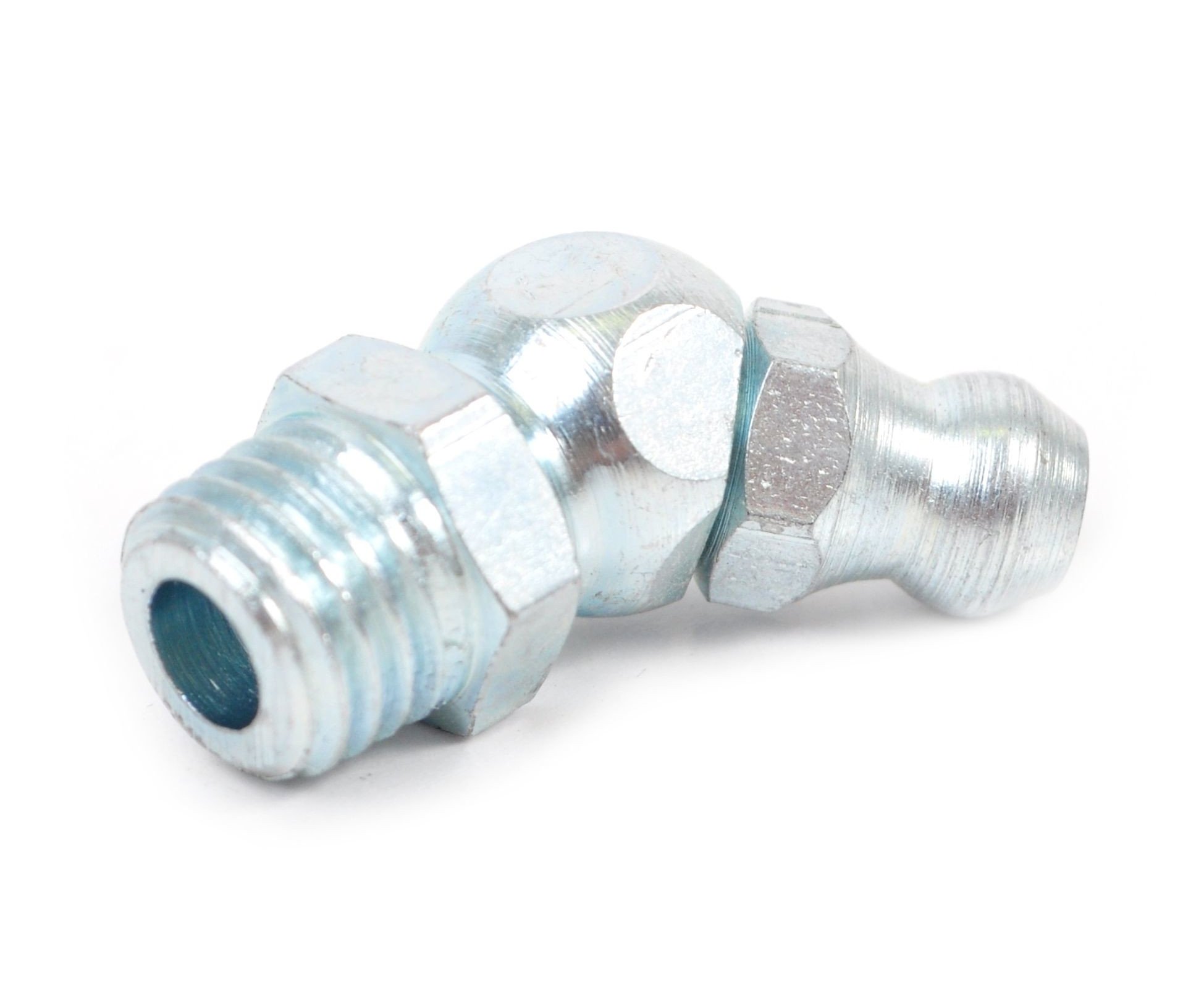 Mazací hlavice kulová 45° Zn DIN 71412B - M10x1