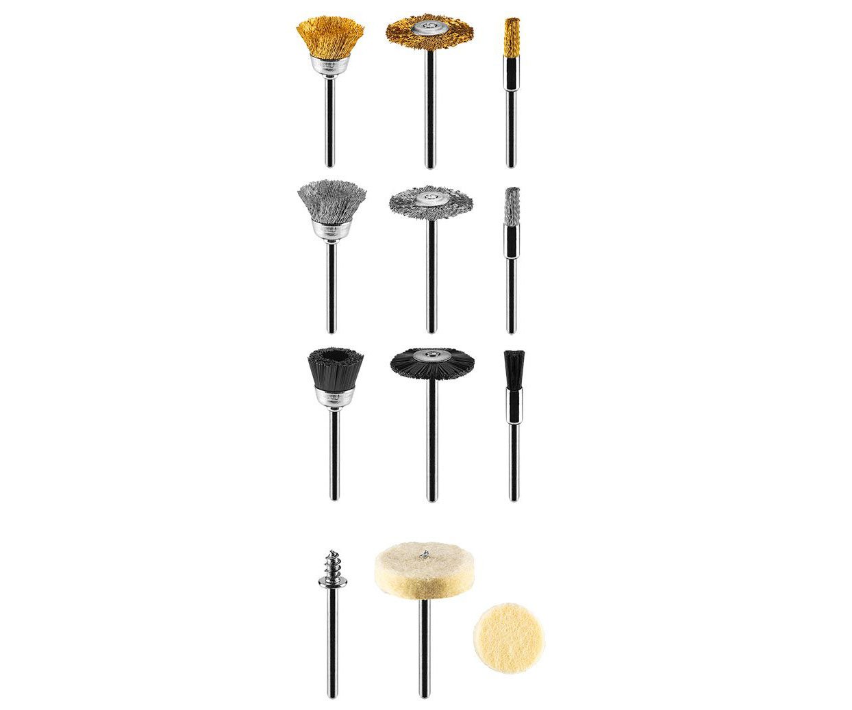 Sada nástavců přímé brusky 15ks Graphite