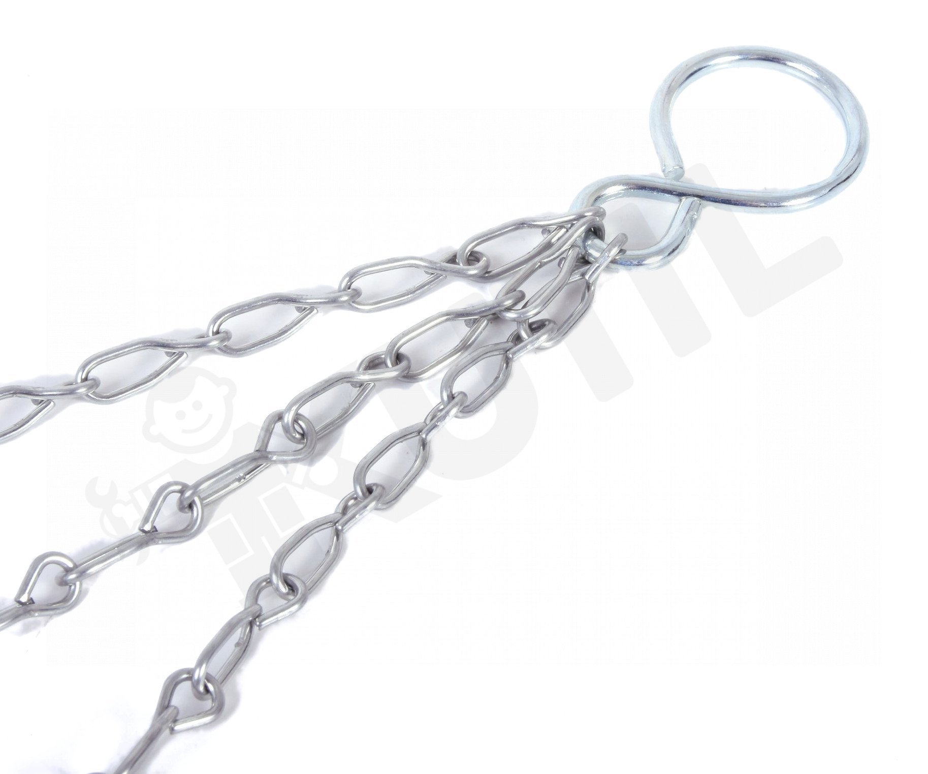 Řetízek na květináč trojzávěs - stříbrný (tyčinky)