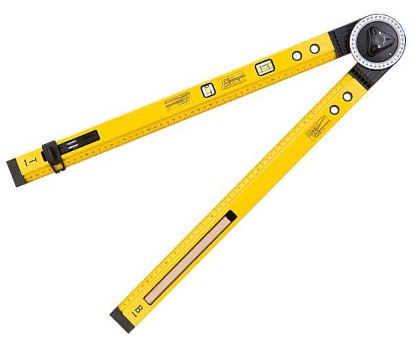 Úhloměr/vodováha stavitelný 500mm Topex