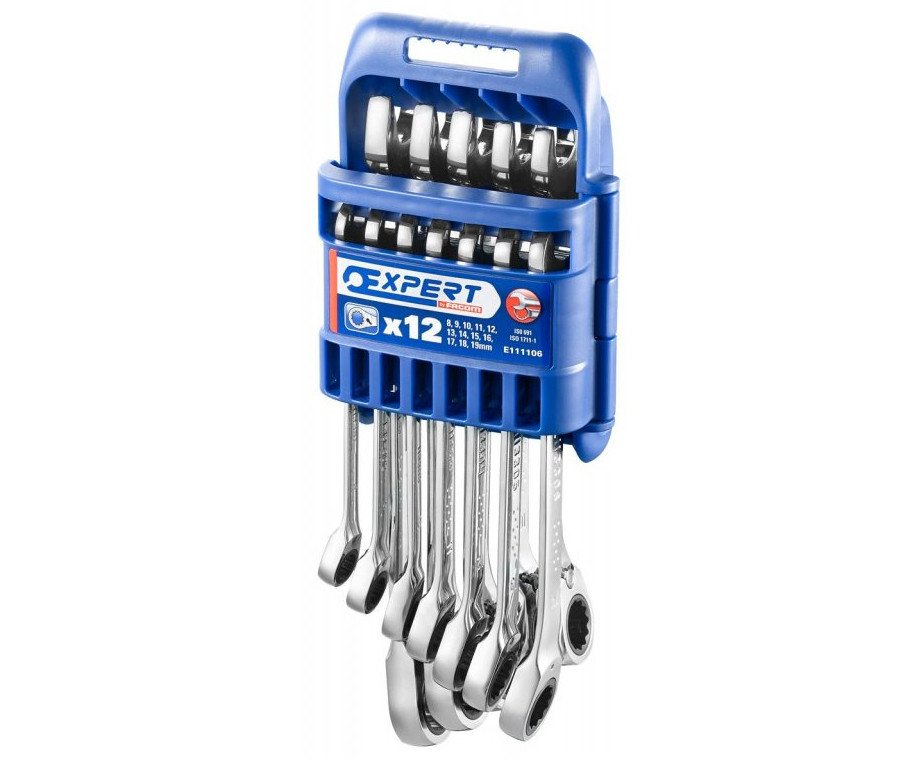 Sada ráčnových očkoplochých klíčů 12ks 8-19mm Tona Expert E111106