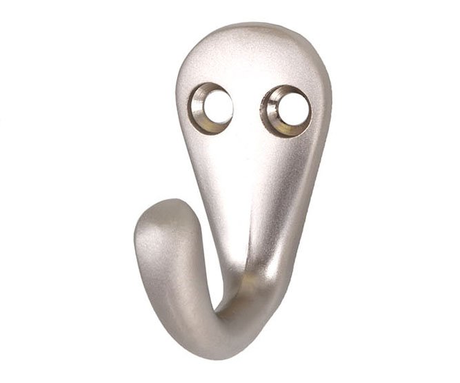 Věšák jednoháček P33 - nikl-satin