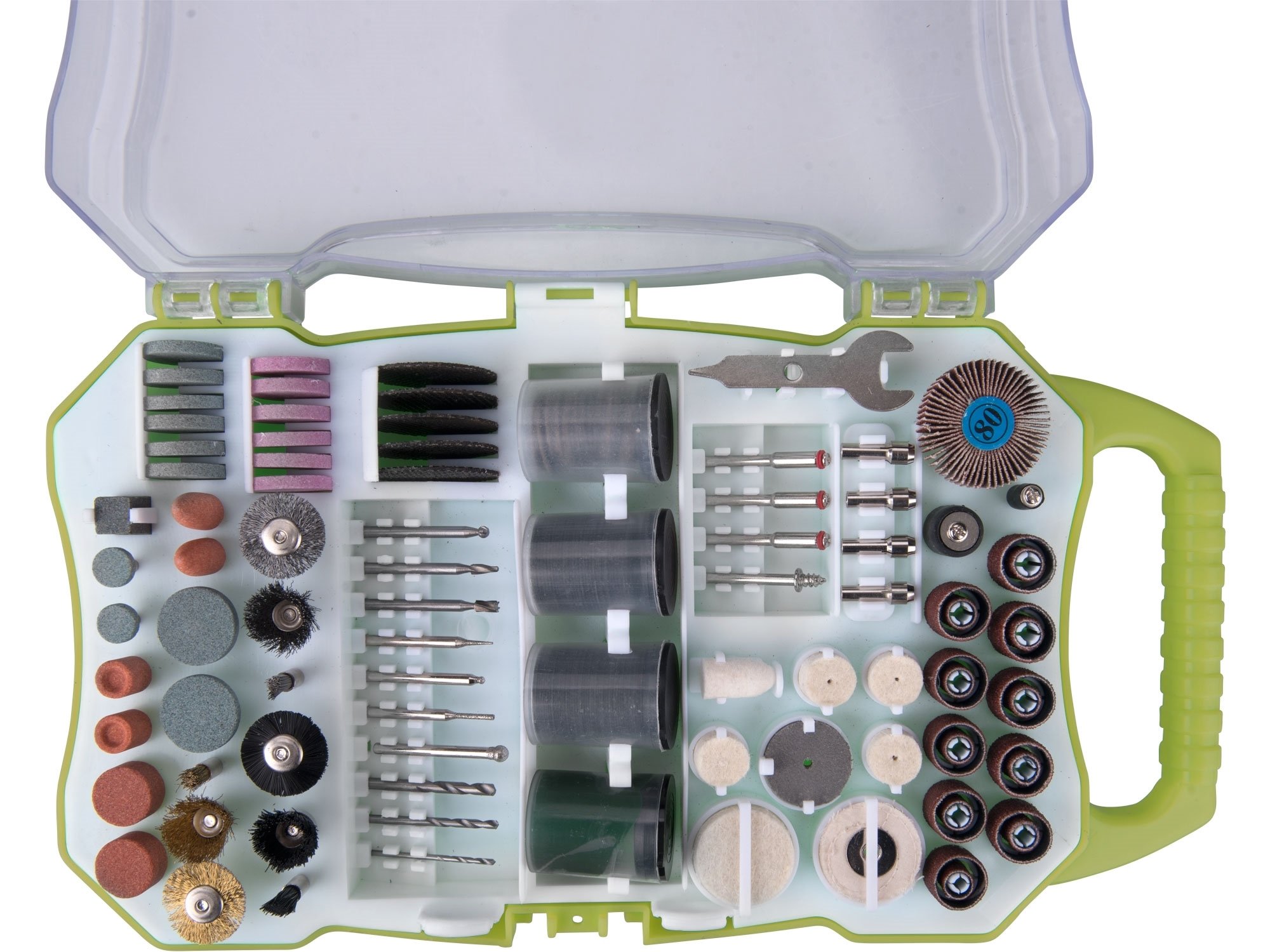 Sada nástavců přímé brusky 208ks Extol Premium 903771