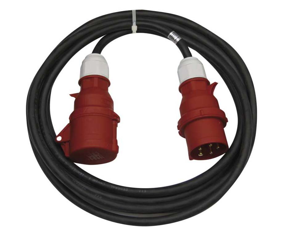 Šňůra prodlužovací gumová 1 zásuvka 400V 5x16A - 20m