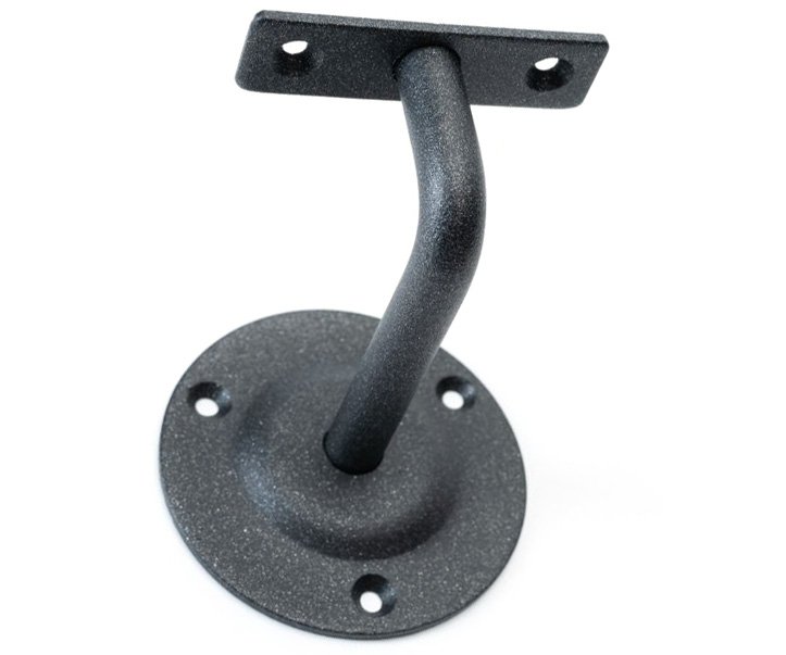 Držák zábradlí kulatý Nova - kovářská černá