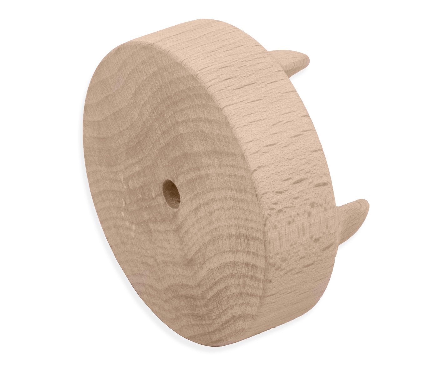 Držák záclonových tyčí boční otevřený dřevo - 55/24mm