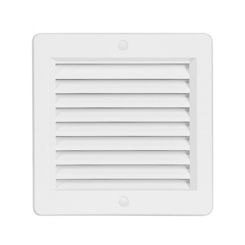 Mřížka větrací rám se síťovinou bílá - VM 150x150 B