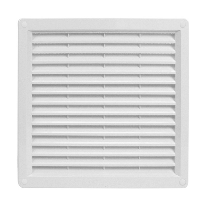 Mřížka větrací rám se síťovinou bílá - VM 300x300 B