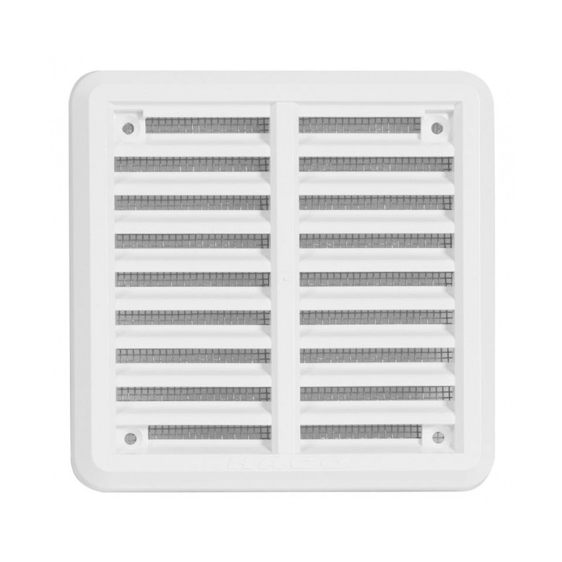 Mřížka větrací krytka se síťovinou bílá - VM 250x250 KB
