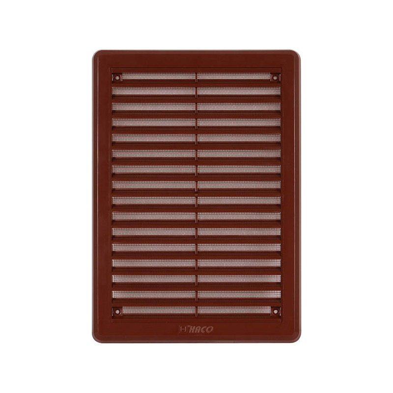 Mřížka větrací krytka se síťovinou hnědá - VM 200x300 KH