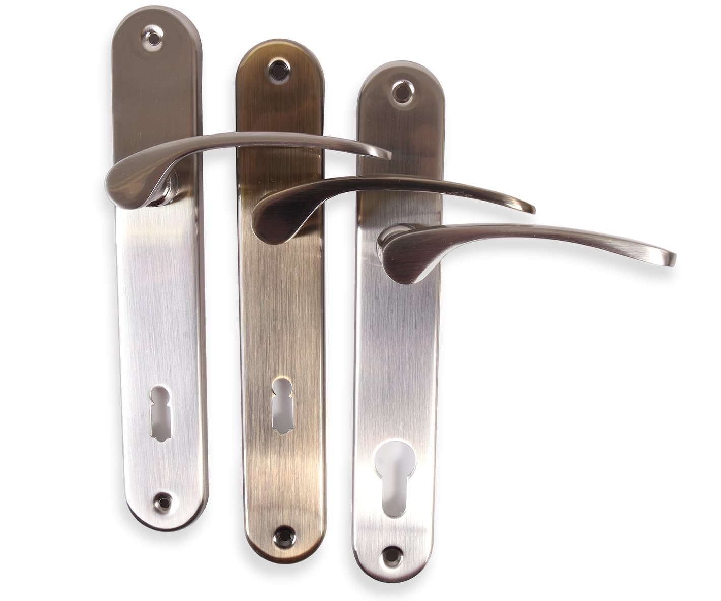 Kování dveřní štítové Simona - 90mm WC nikl-satin