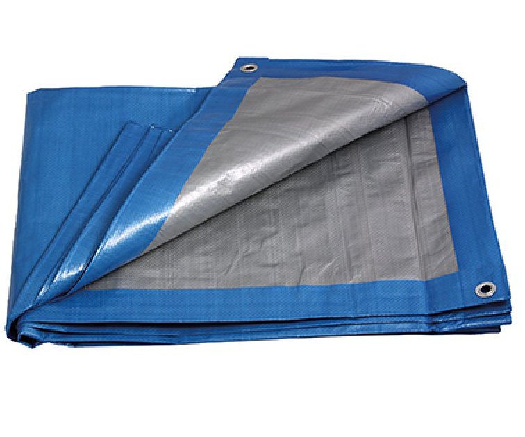 Plachta zakrývací PE s oky modrá PROFI 6 x 8m