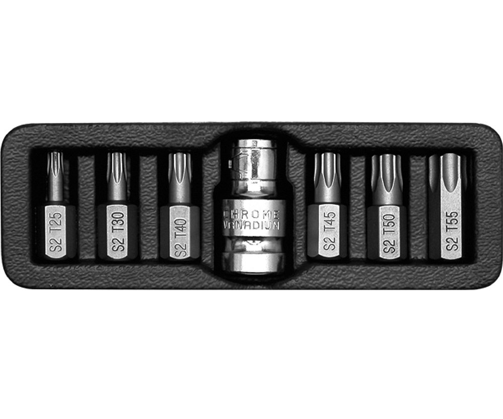 Sada bitů Torx 7ks T25-55 Yato