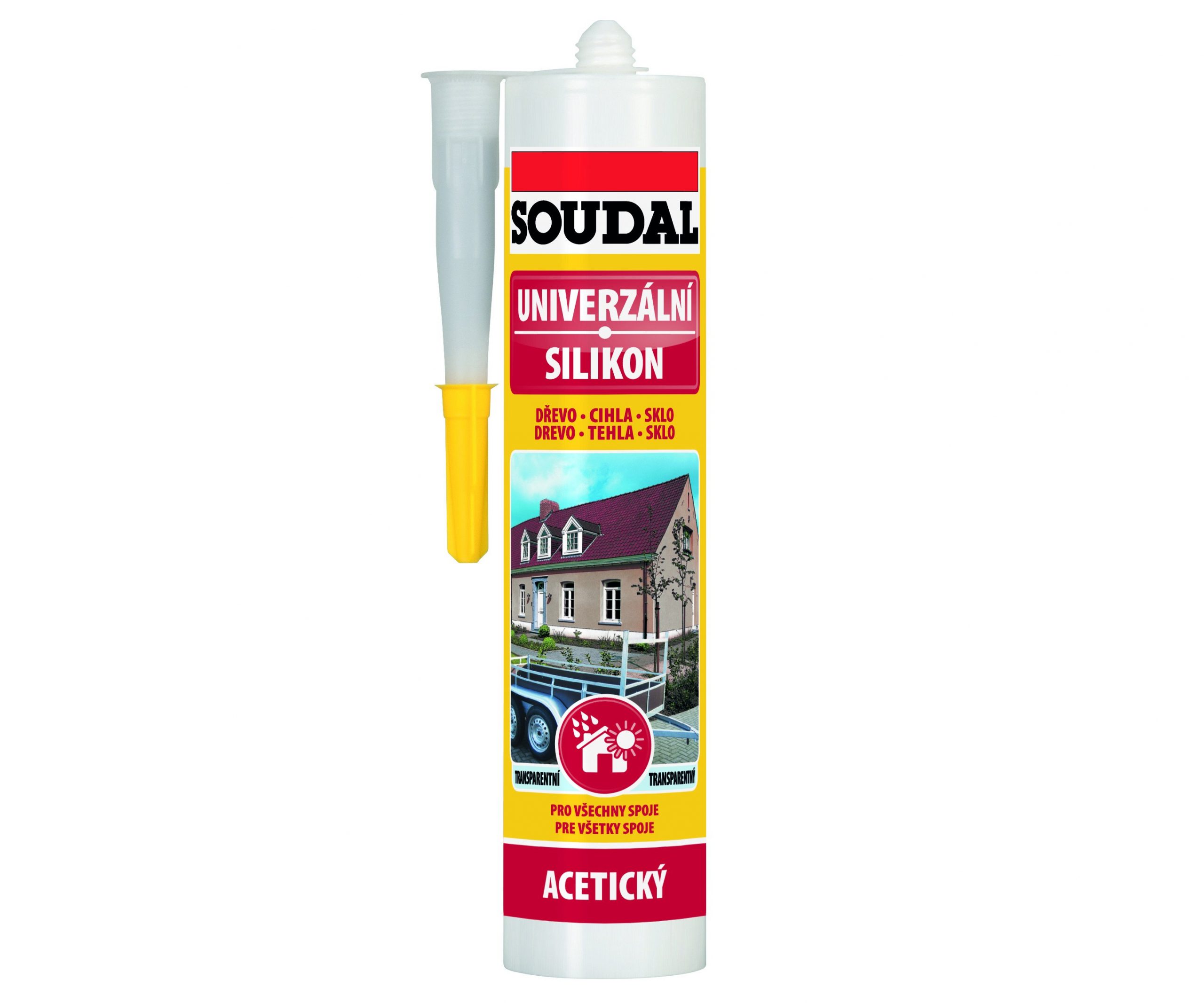 Silikon univerzální 280ml Soudal - černý