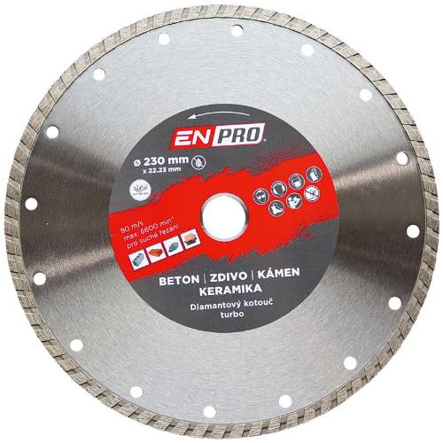 Kotouč diamantový turbo Ø 230 x 1.8 x 22.3 mm