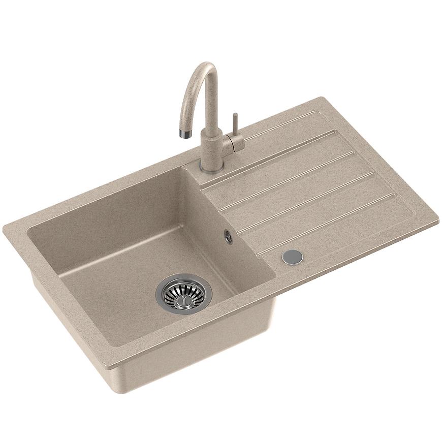 Dřez Amigo 770x440x176 béžový + dřezová baterie Baumax