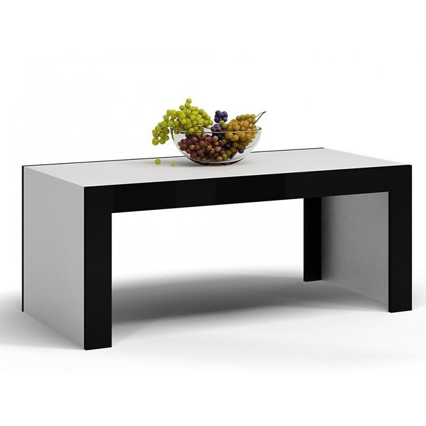Konferenční stolek Deko D1 Černá/Bílá Lesk BUAMAX