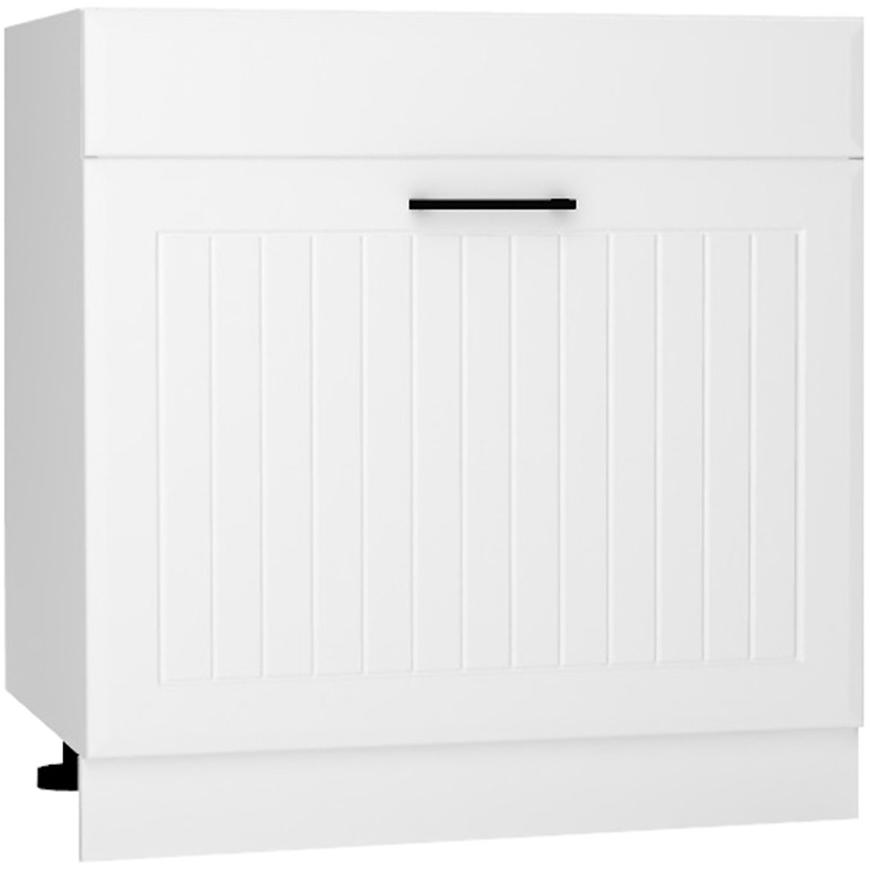 Kuchyňská skříňka Irma D80zl S/1 Zasl bílý puntík matt Baumax