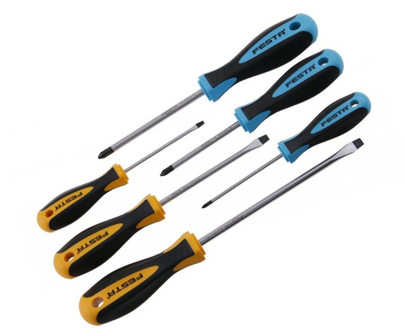 Sada šroubováků 6ks 3x(-)3x(+) Festa 18403