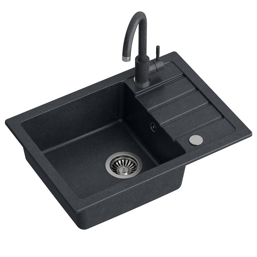 Dřez granitový Amigo 620/440/175 Černá Baumax