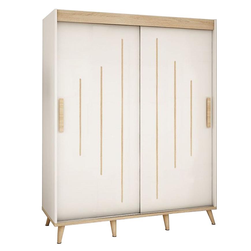 Skříň Skandi Y 180 bílá mat/sonoma Baumax